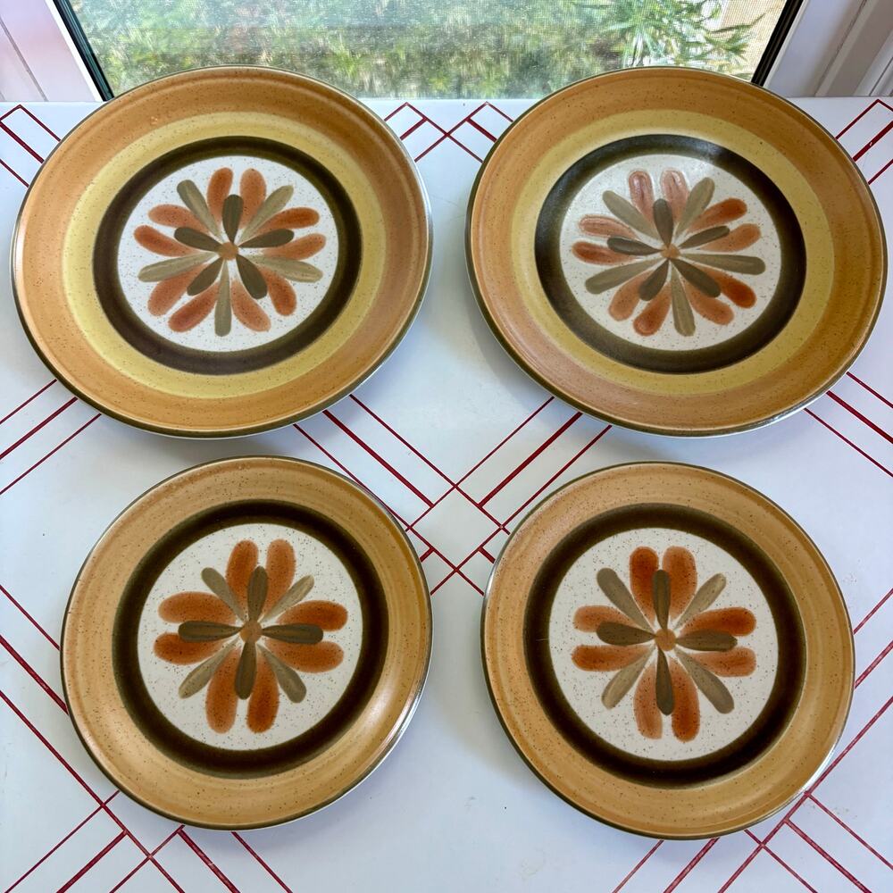 Vintage Premiere DuraStone Touche P9202 Set 2 Dinner 2 Salad Plates, Japan